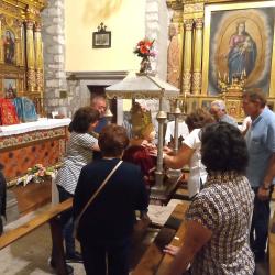 24/6 – Preparación del relicario de Santa Orosia en la iglesia de San Lorenzo, Yebra